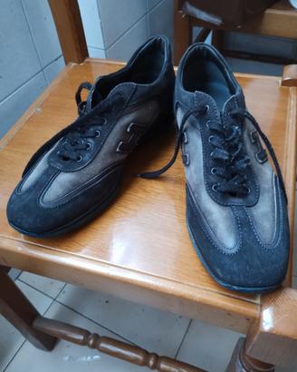 Eleganti scarpe Hogan antracite e grigio,Tg 41