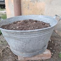  bacinella zincata  vintage