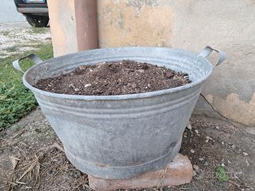  bacinella zincata  vintage