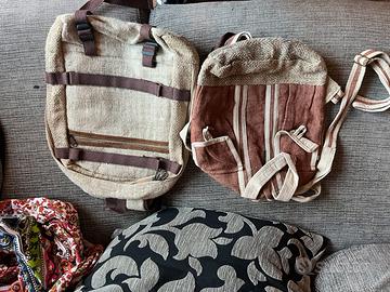 Assortimento borse in canapa