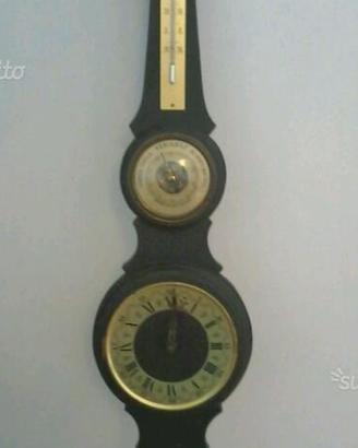 Orologio da parete in legno nero