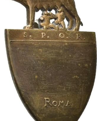 Distintivo Roma SPQR VEIII Lupa Gemelli Raro R
