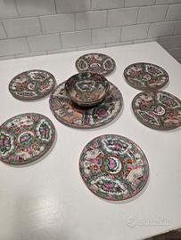 Servizio piatti vintage stile cinese
