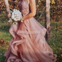 vestito da sposa rosa