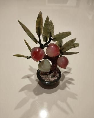 29 mini alberi decorativi in polvere di giada
