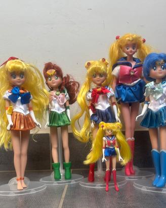 Bambole SAILOR MOON lotto 5 bambole + figure