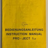 Giradischi Pro-Ject 1.2 - manuale di istruzioni