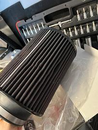 FILTRO ARIA SPORTIVO, DOPPIO CONO ATTACCO 90 mm