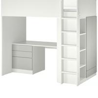 Letto soppalco ikea bianco