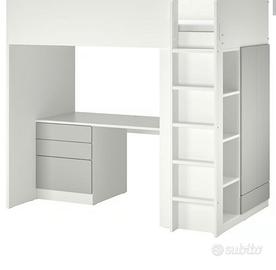 Letto soppalco ikea bianco