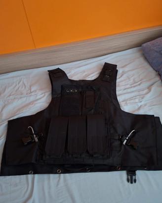 Tactical Vest con Sistema MOLLE per Softair