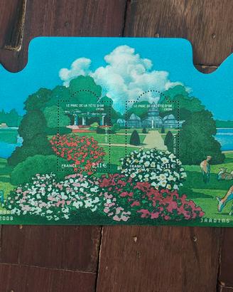 Foglio francobolli nuovi Jardin de France