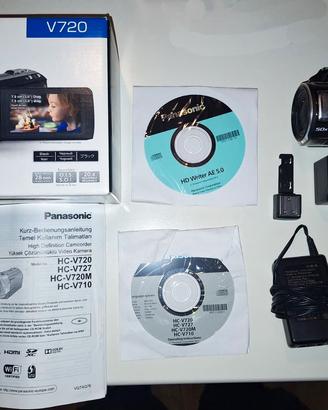 2 Videocamere Panasonic HC-V720 Full HD