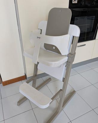 Seggiolone Brevi Slex Evo bianco + sdraietta