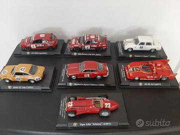 N.7 MODELLINI AUTO ALFA ROMEO 1/43