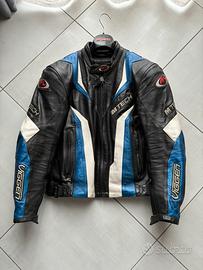 Giacca moto in pelle Mtech tg50