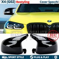 Calotte Specchietti per Bmw X4 G02 da 2021 Nero L