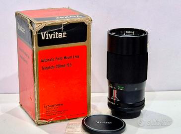 Vivitar Obiettivo per Canon FD 200mm f/3,5