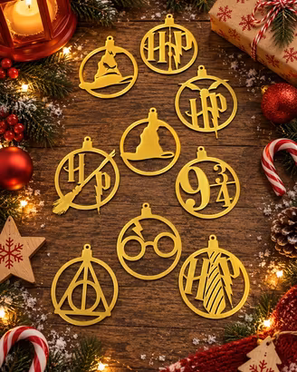 Decorazioni albero di natale a tema Harry Potter