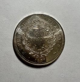 50 Franchi Francesi Argento