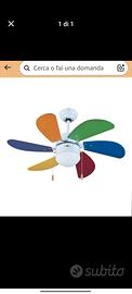 ventilatore a soffitto con luce