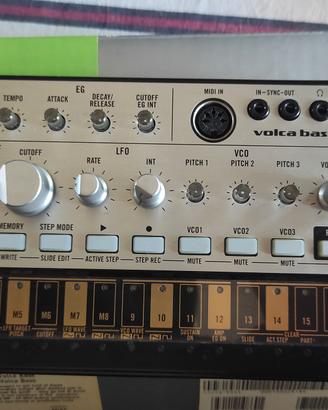Volca Bass, Volca Keys, e Volca Beats