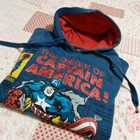 marvel comics/ captain america/ felpa uomo
