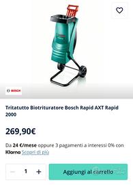 Professionale Bosch Tritatutto biotrituratore 