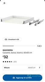 Cassetto basso Ikea Metod Maximera 60x60