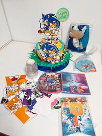 torta finta a tema Sonic 