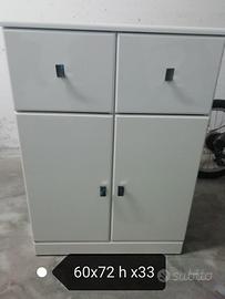 Mobiletto bianco bagno 