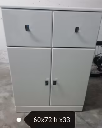 Mobiletto bianco bagno 