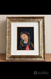 Madonnina - Fucci - Olio su Tela 18x24 cm cornice