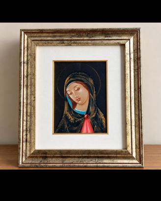 Madonnina - Fucci - Olio su Tela 18x24 cm cornice