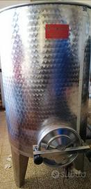 Botte vino serbatoio acciaio Inox
