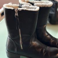 Stivali uomo in pelle N.42 con cerniere