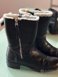 Stivali uomo in pelle N.42 con cerniere