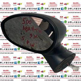 SPECCHIETTO RETROVISORE SINISTRO SX FIAT 500 ABART