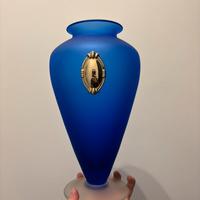 Vaso con placca argento