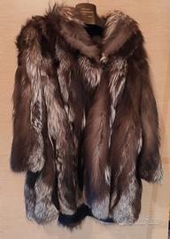 Pelliccia Donna volpe Argentata Vintage
