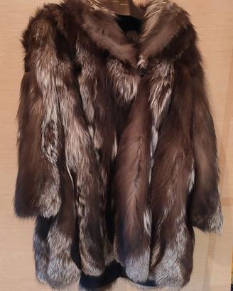 Pelliccia Donna volpe Argentata Vintage