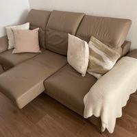 Divano Alpa Salotti pelle mod. Bianca