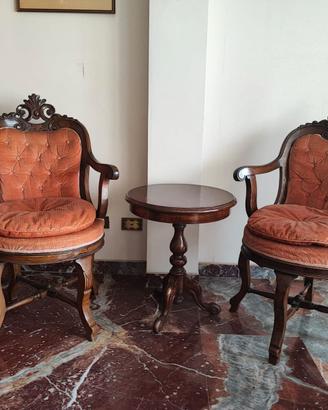 Coppia di poltrone originali Liberty
