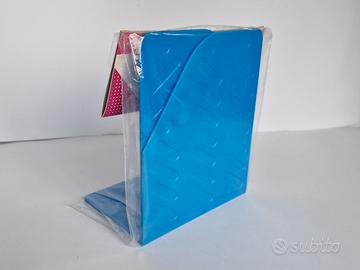 Coppia FERMALIBRI colore blu, 2 pezzi in plastica