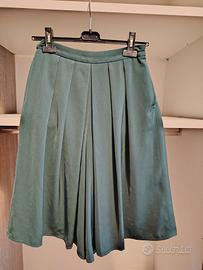 gonna pantalone verde smeraldo 
