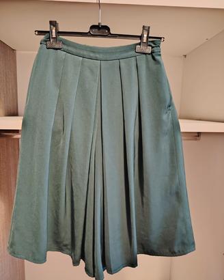 gonna pantalone verde smeraldo 