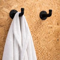 Gancio accapatoio stile industrial nero