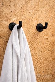 Gancio accapatoio stile industrial nero