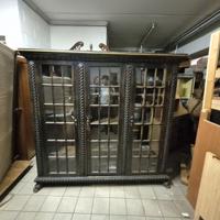 Libreria con ante vetro, l