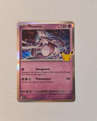 carta pokemon Mewtwo holo 